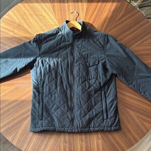 UNTUCKit Men's Dark Gray Quilted Jacket